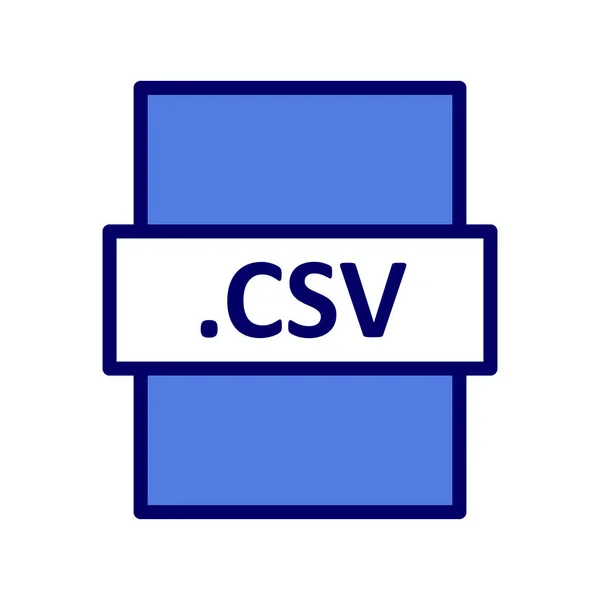 Illustrazione Vettoriale Del File Digitale Csv Icona Moderna — Vettoriale Stock