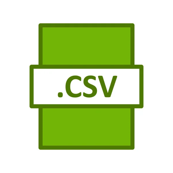 Vector Illustration Csv Digital File Modern Icon — Archivo Imágenes Vectoriales