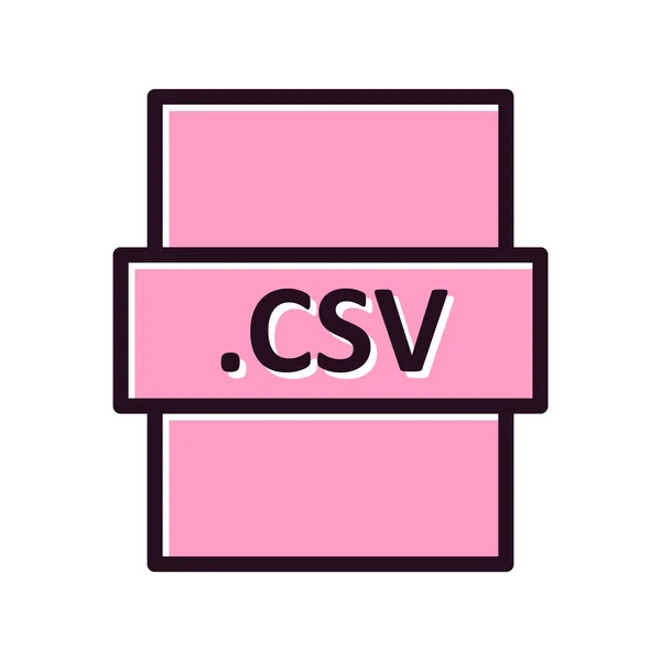 Vector Illustration Csv Digital File Modern Icon — Vettoriale Stock