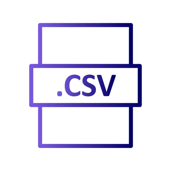 Vector Illustration Csv Digital File Modern Icon — Stock vektor