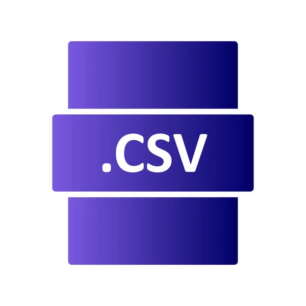 Vektor Illustration Csv Digital Fil Modern Ikon — Stock vektor