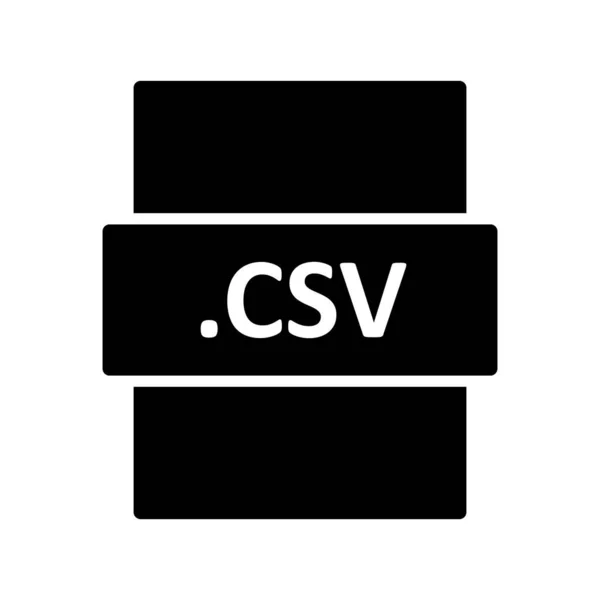 Vektor Illustration Csv Digital Fil Modern Ikon — Stock vektor