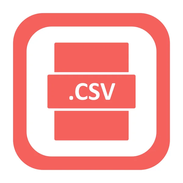 Vector Illustration Csv Digital File Modern Icon — Vettoriale Stock