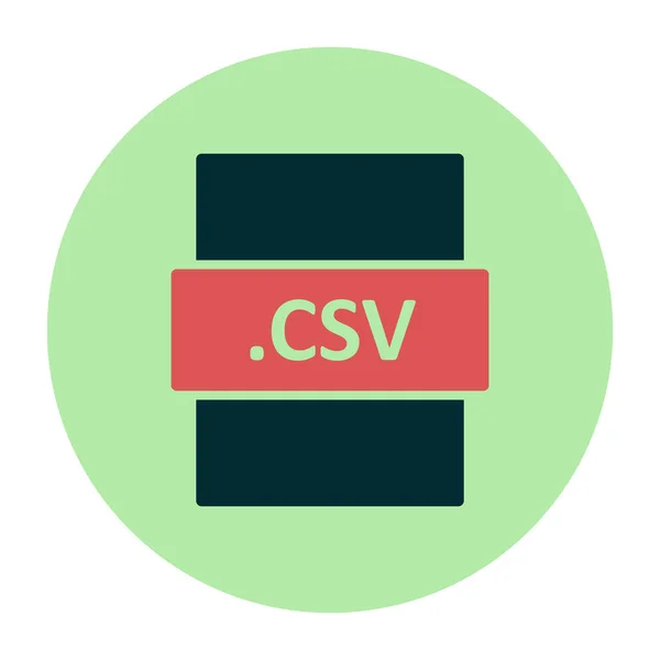 Ilustración Vectorial Csv Archivo Digital Icono Moderno — Archivo Imágenes Vectoriales