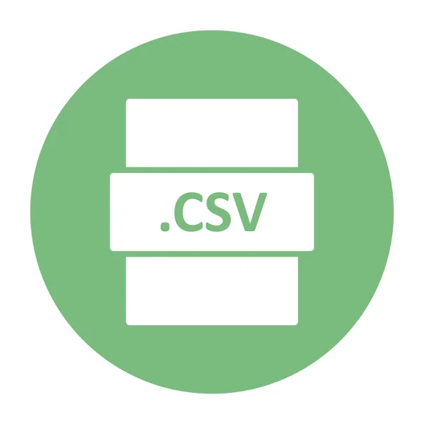 Csvデジタルファイルのベクトル図現代のアイコン — ストックベクタ