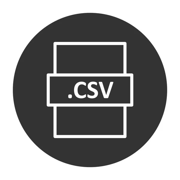 Csvデジタルファイルのベクトル図現代のアイコン — ストックベクタ