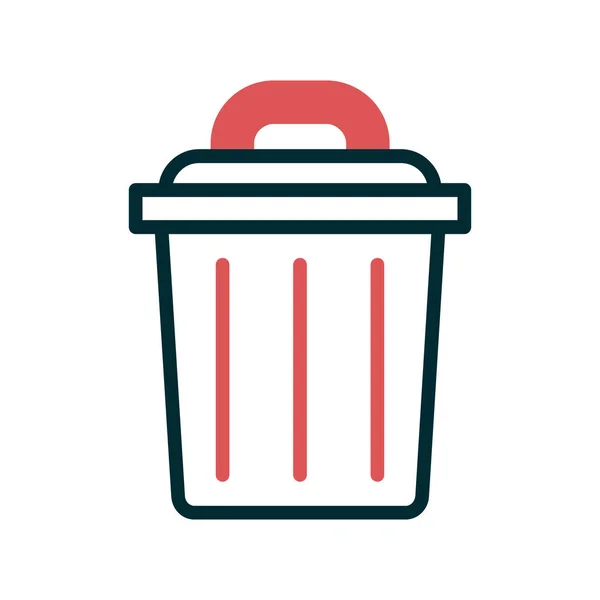 Trash Can Icon Vector Illustration — Stock Vector