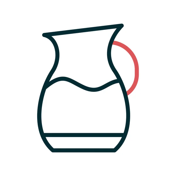 Water Jar Icon Vector Illustration Design — Vector de stock