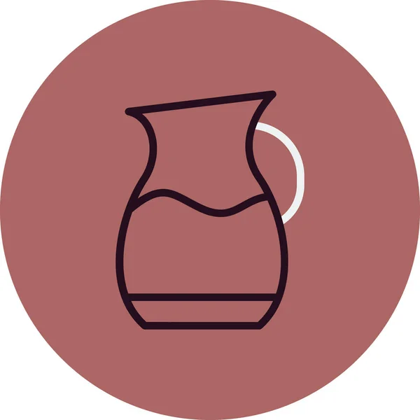 Water Jar Icon Vector Illustration Design — Vector de stock