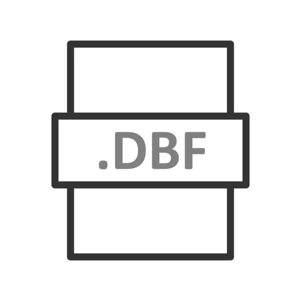 Dbf Vector Illustration Seo Modern Icon — Archivo Imágenes Vectoriales