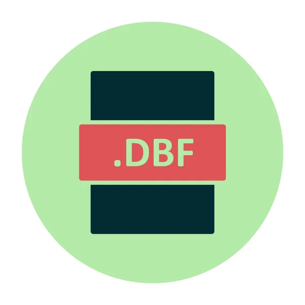 Dbf Vector Illustration Seo Modern Icon —  Vetores de Stock