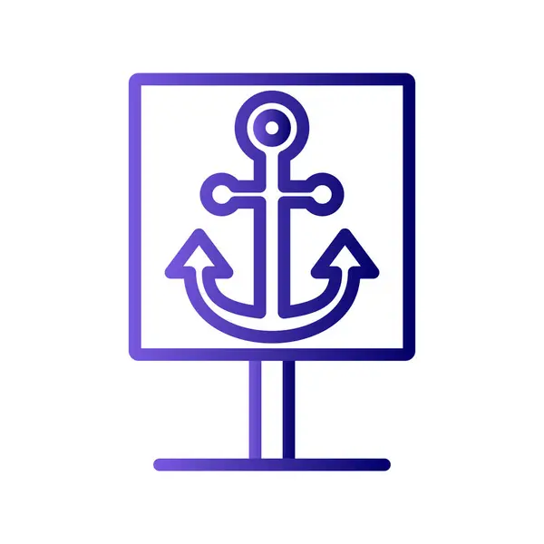 Anchor Icon Vector Illustration — Stock Vector