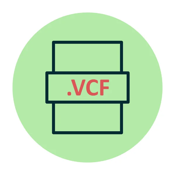 Vcf Illustrazione Vettoriale Dell Icona Seo Moderna — Vettoriale Stock