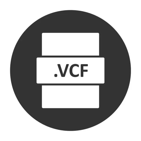 Vcf Vector Illustration Seo Modern Icon — Vettoriale Stock