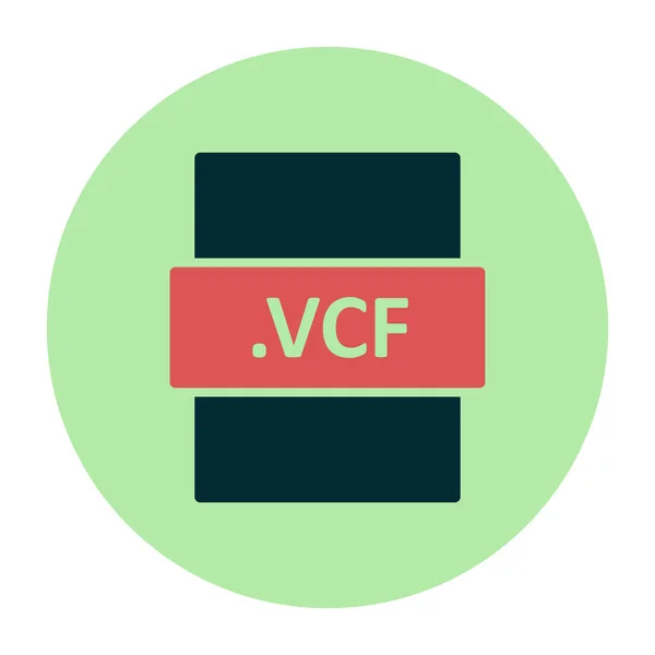 Vcf Vector Illustration Seo Modern Icon — Vettoriale Stock