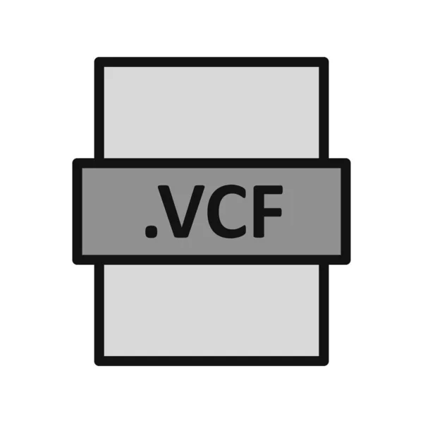 Vcf Vector Illustration Seo Modern Icon — Stock vektor