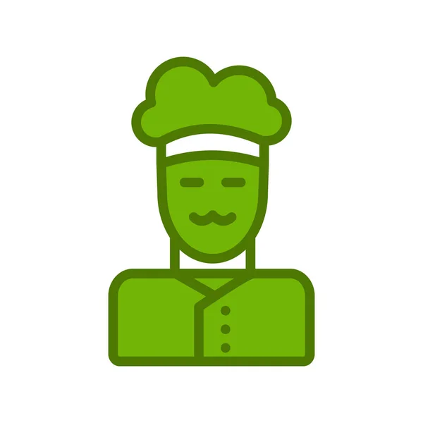 Vector Cook Chef Icon Your Project — Vetor de Stock
