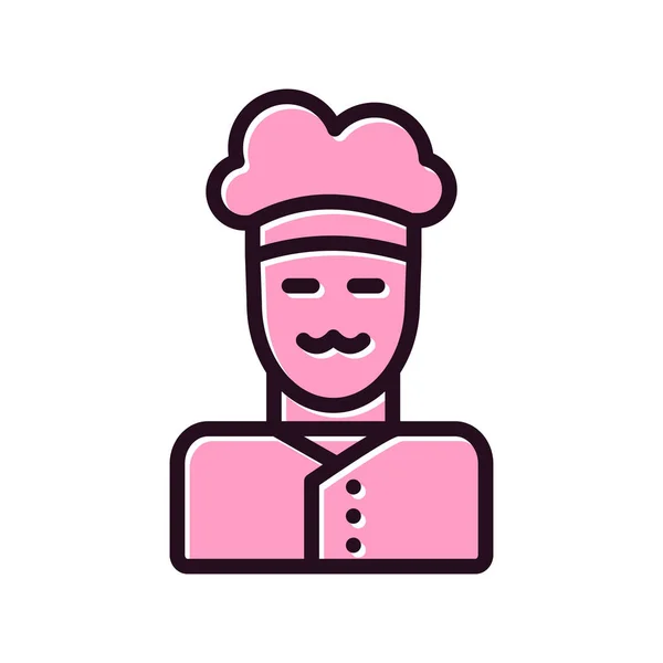Vector Cook Chef Icon Your Project —  Vetores de Stock