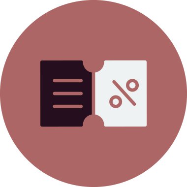 İndirim kuponu vektör illüstrasyonu