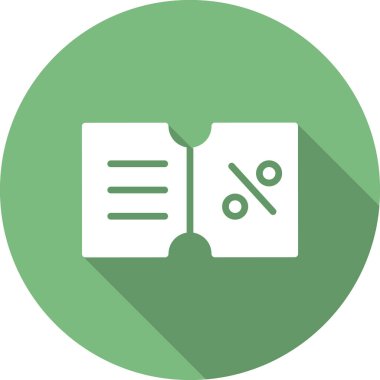 İndirim kuponu vektör illüstrasyonu