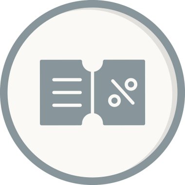 İndirim kuponu vektör illüstrasyonu