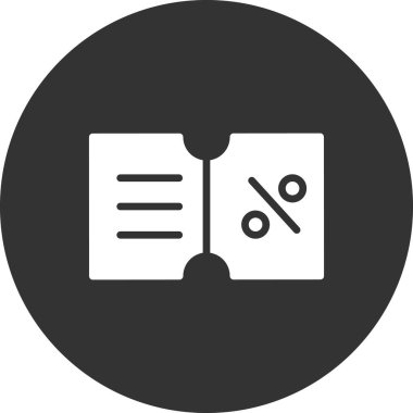 İndirim kuponu vektör illüstrasyonu