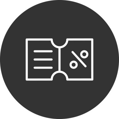 İndirim kuponu vektör illüstrasyonu