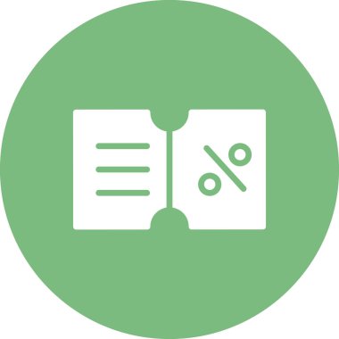 İndirim kuponu vektör illüstrasyonu