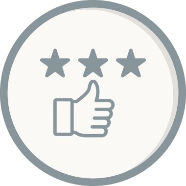 Geri bildirim. Web simgesi basit illüstrasyon