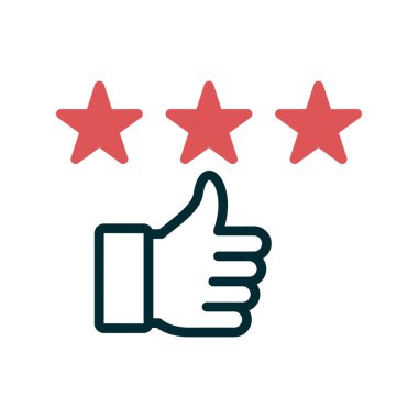 Geri bildirim. Web simgesi basit illüstrasyon