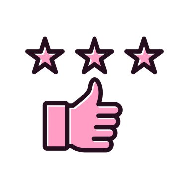 Geri bildirim. Web simgesi basit illüstrasyon