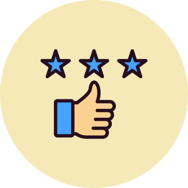 Geri bildirim. Web simgesi basit illüstrasyon