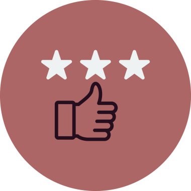 Geri bildirim. Web simgesi basit illüstrasyon