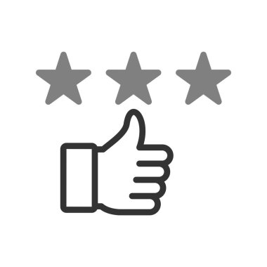 Geri bildirim. Web simgesi basit illüstrasyon