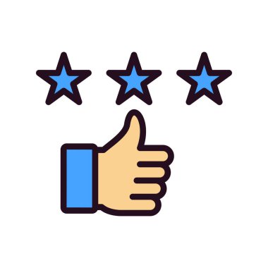 Geri bildirim. Web simgesi basit illüstrasyon