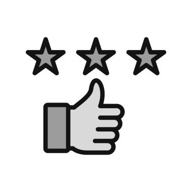 Geri bildirim. Web simgesi basit illüstrasyon