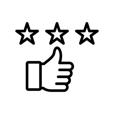 Geri bildirim. Web simgesi basit illüstrasyon