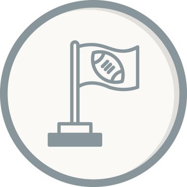 Bayrak. Web simgesi vektör illüstrasyonu