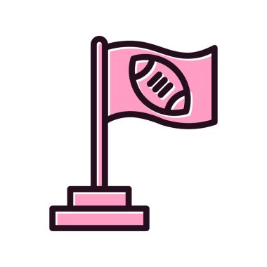 bayrak ikonu vektör illüstrasyonu