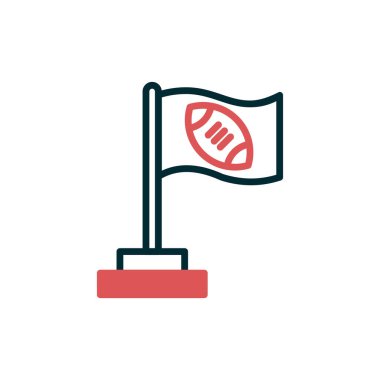 bayrak ikonu vektör illüstrasyonu