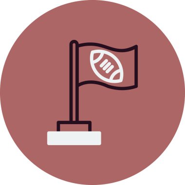 Bayrak simgesinin vektör illüstrasyonu