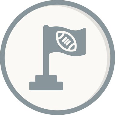 Basit bayrak simgesinin vektör illüstrasyonu