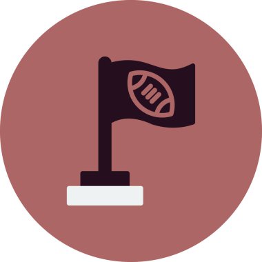 Bayrak simgesinin vektör illüstrasyonu