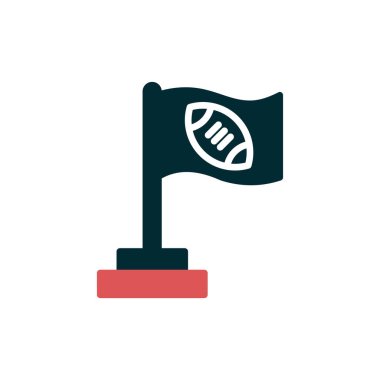 bayrak ikonu vektör illüstrasyonu