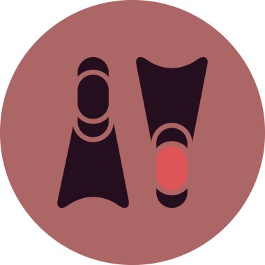 Palet basit simgesi, vektör çizim