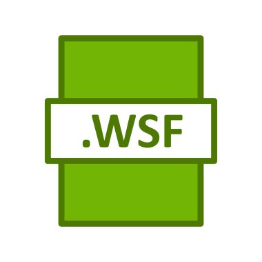 WSF dijital dosyasının vektör çizimi modern simge