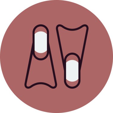 Palet basit simgesi, vektör çizim