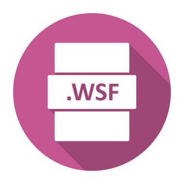 WSF dijital dosyasının vektör çizimi modern simge