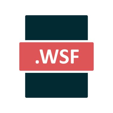WSF dijital dosyasının vektör çizimi modern simge