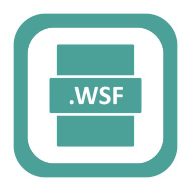 WSF dijital dosyasının vektör çizimi modern simge